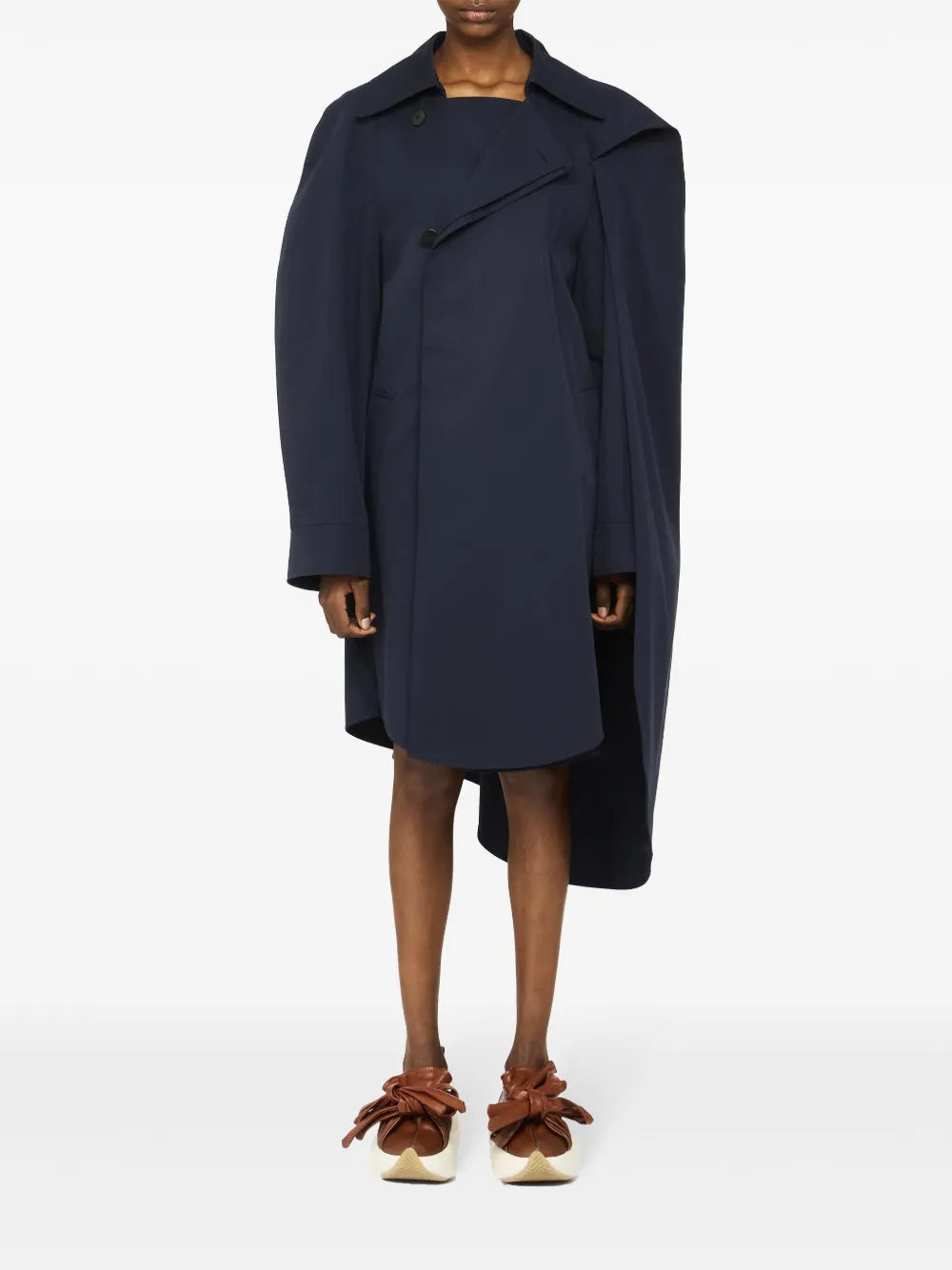 Asymmetric Cape Coat