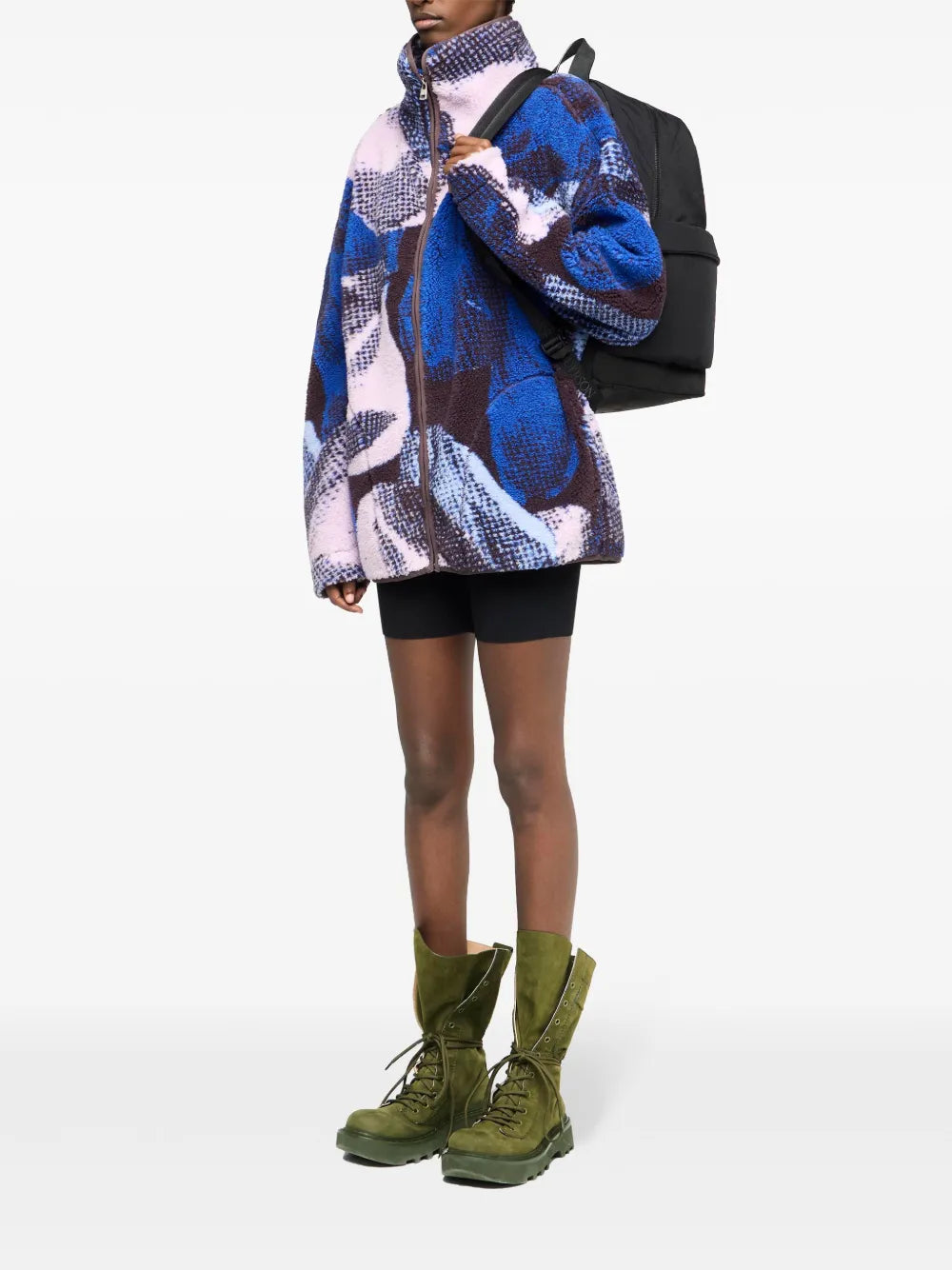 Printed Zip-Front Jacket