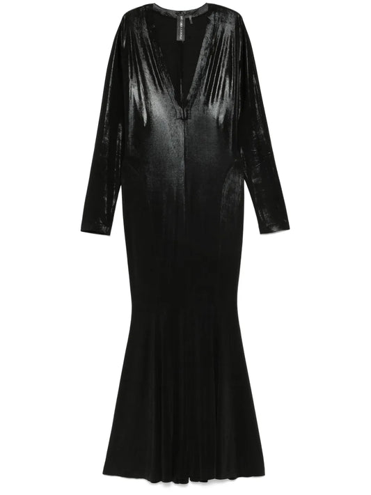 V-Neck Fishtail Dress