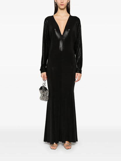 V-Neck Fishtail Dress