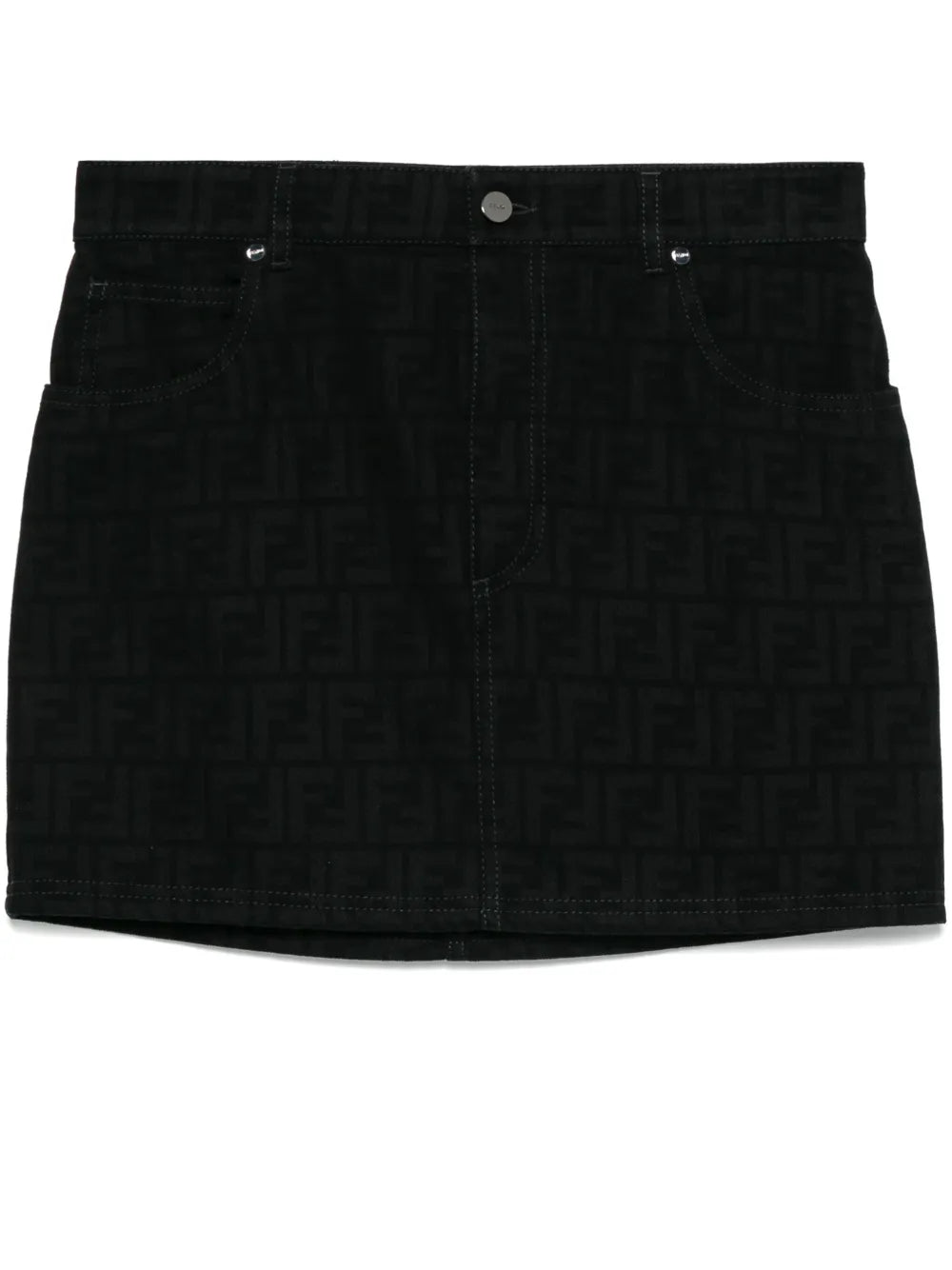 Ff-Motif Mini Skirt