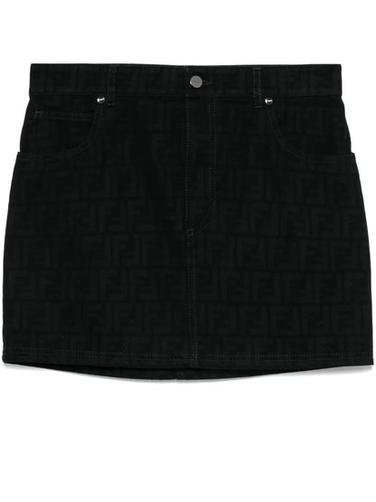 Ff-Motif Mini Skirt