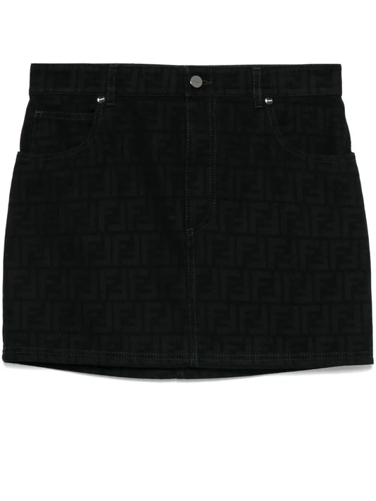 Ff-Motif Mini Skirt