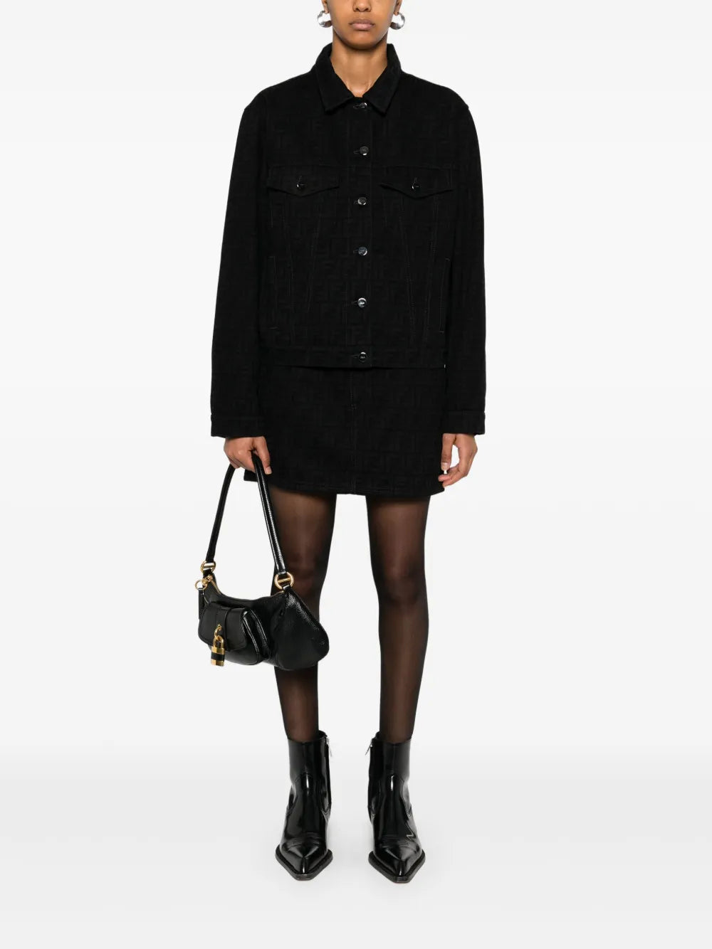 Ff-Motif Mini Skirt