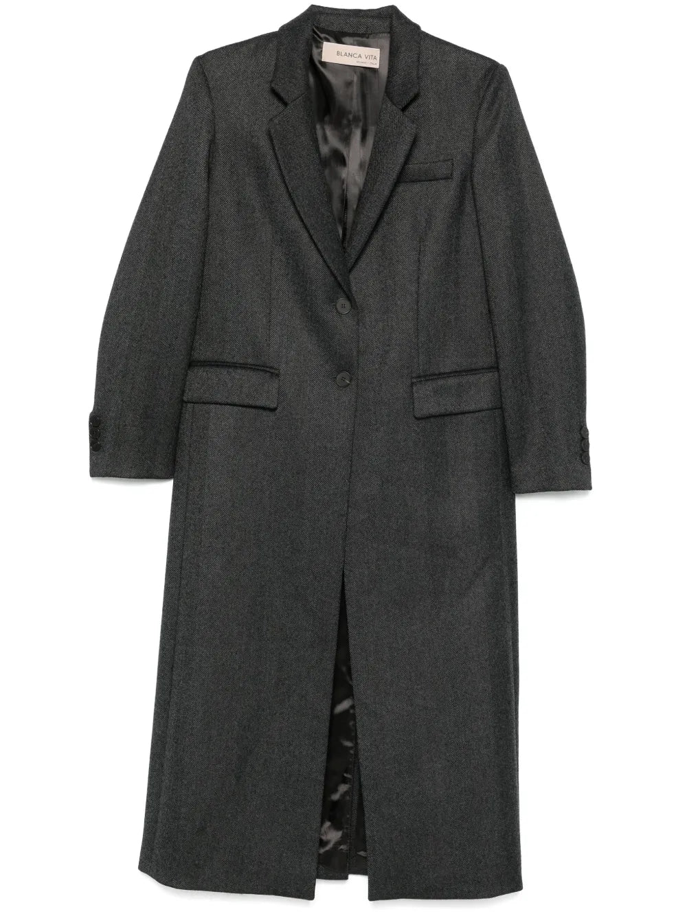 Herringbone-Pattern Coat