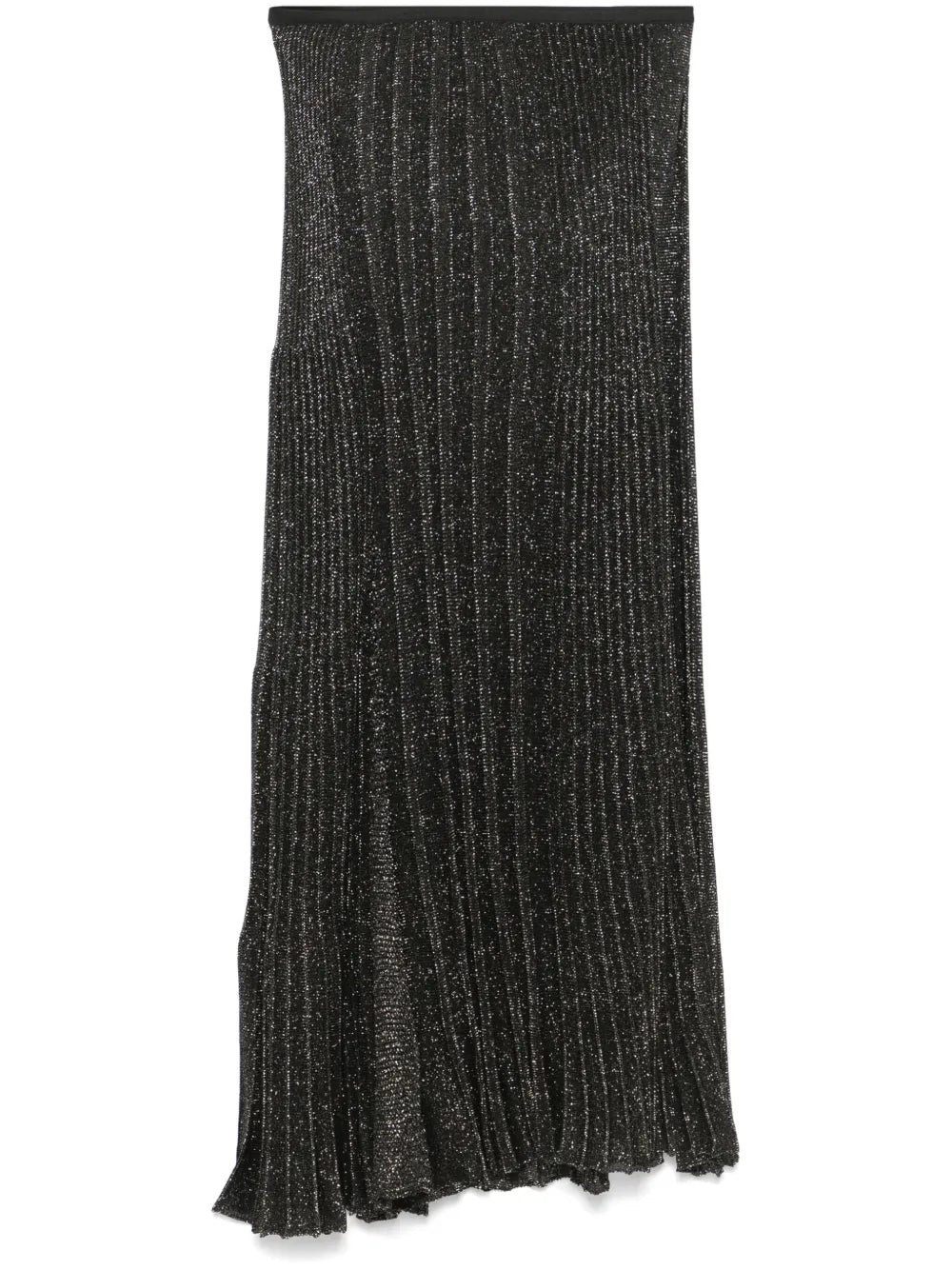 Lurex Patched Mini Skirt