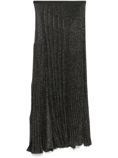 Lurex Patched Mini Skirt