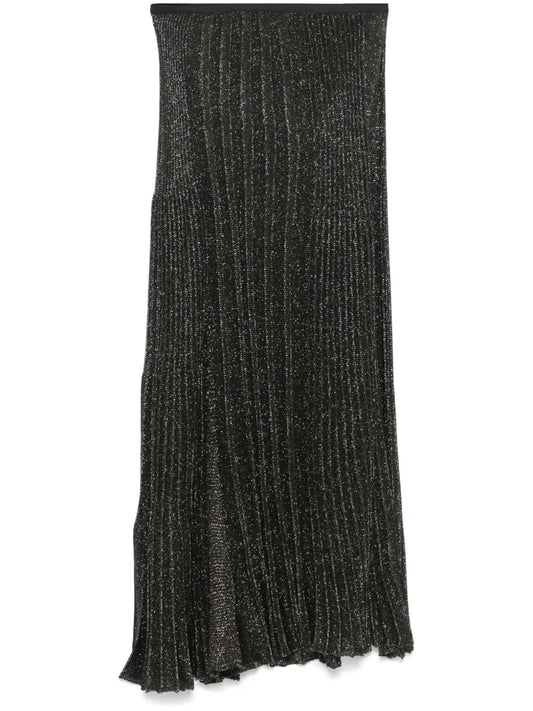 Lurex Patched Mini Skirt
