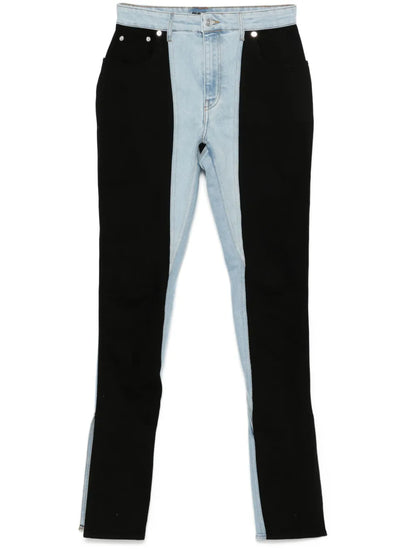 Two-Tone Skinny Jeans