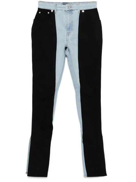 Two-Tone Skinny Jeans