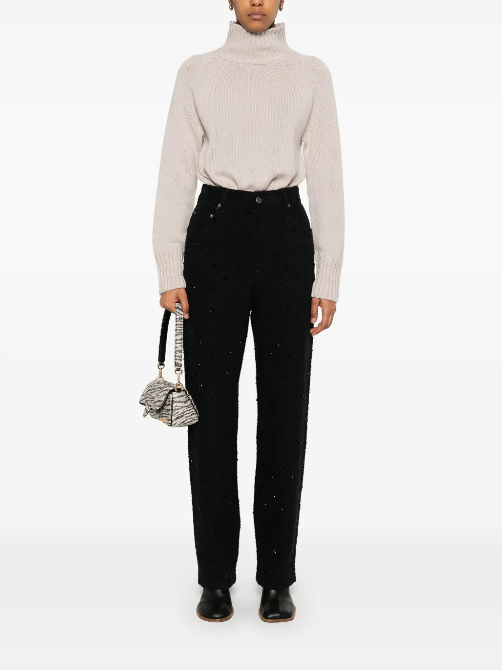 Crystal-Embellished Trousers
