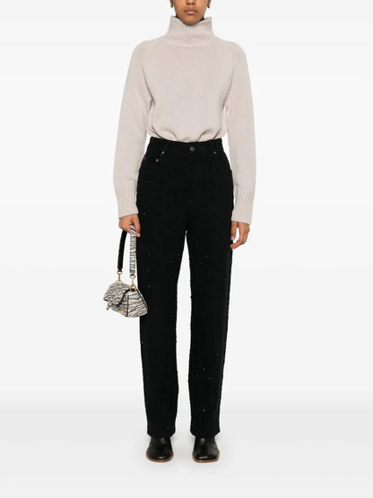 Crystal-Embellished Trousers
