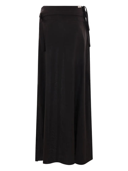 Belted Maxi Skirt