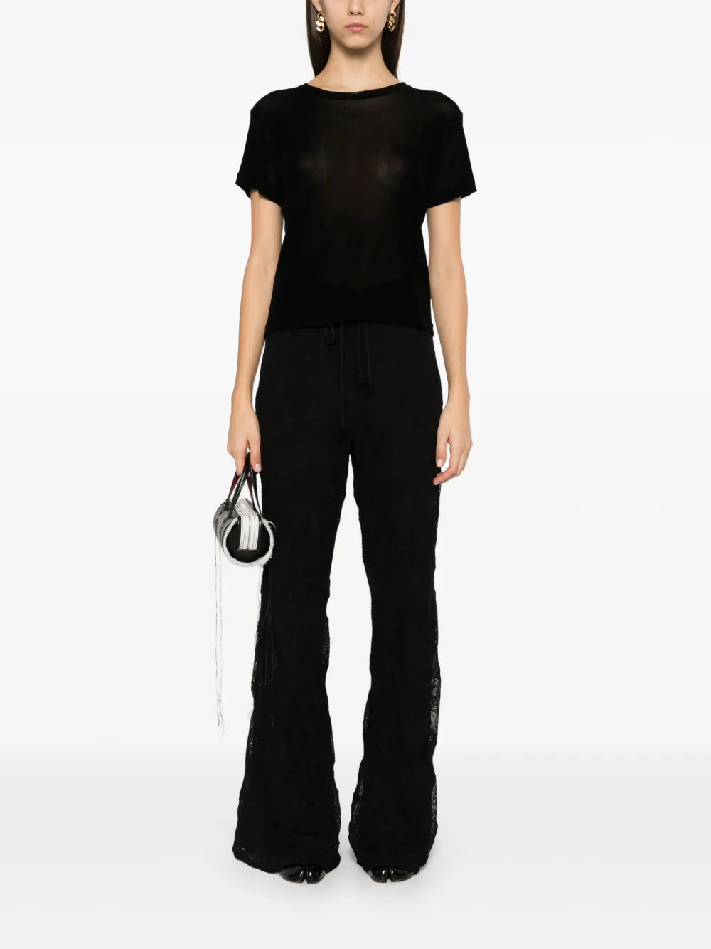 Floral-Lace Trousers