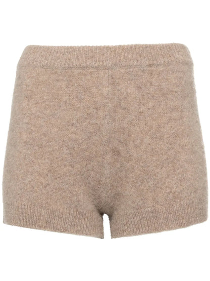 Wool Knit Shorts