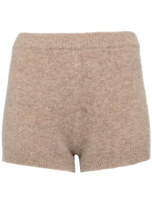Wool Knit Shorts
