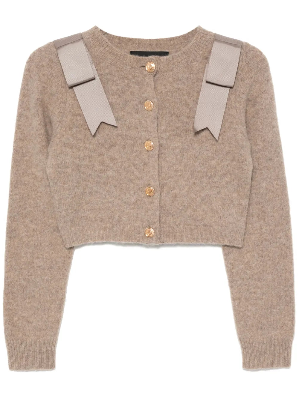 Wool Cropped Cardigan