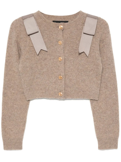 Wool Cropped Cardigan