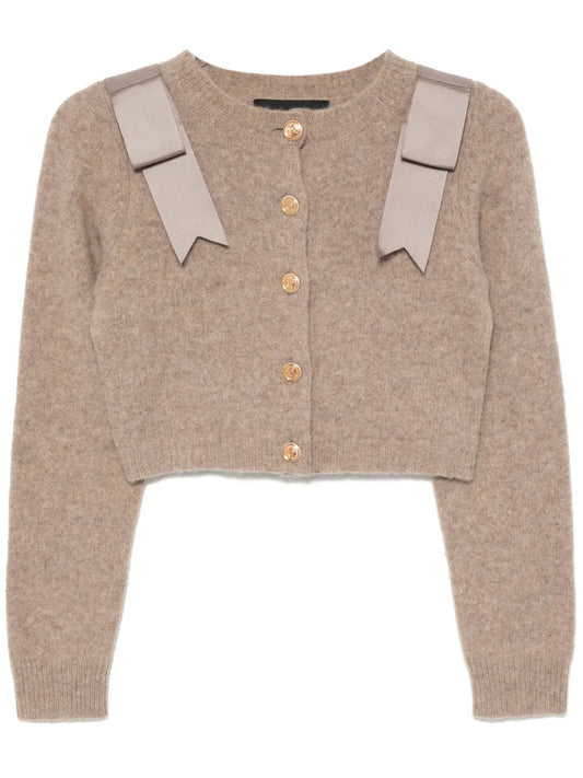 Wool Cropped Cardigan