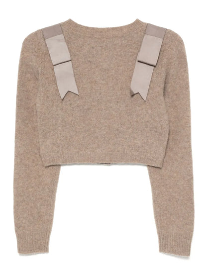 Wool Cropped Cardigan