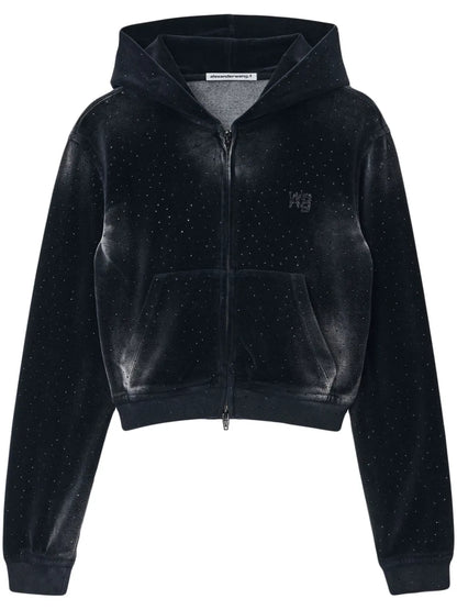 Clear Bead Hotfix Hoodie