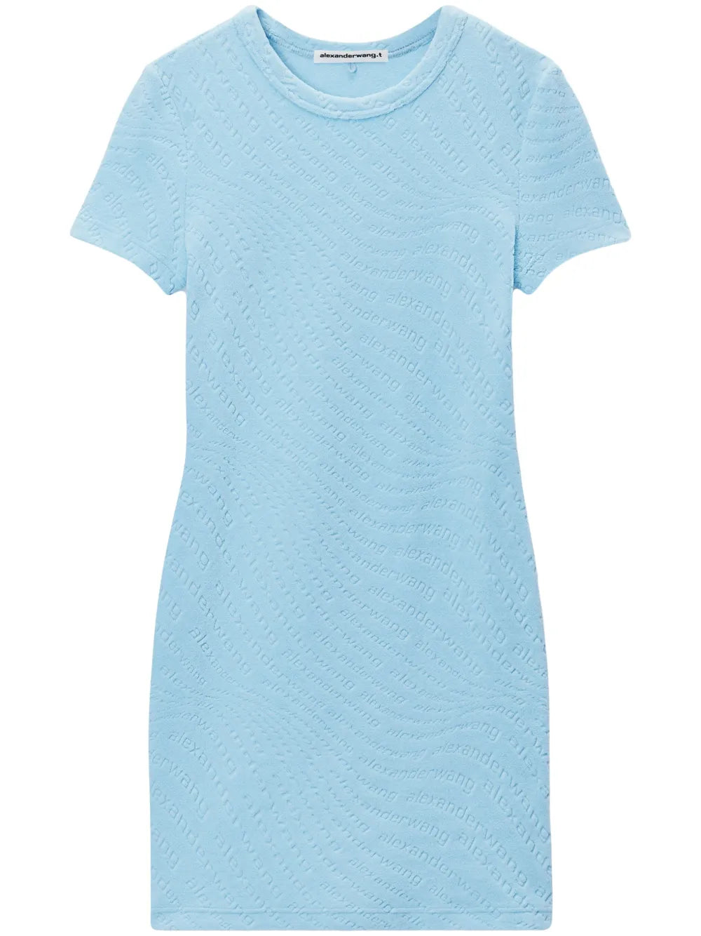 Crew-Neck Shortsleeved Mini Dress
