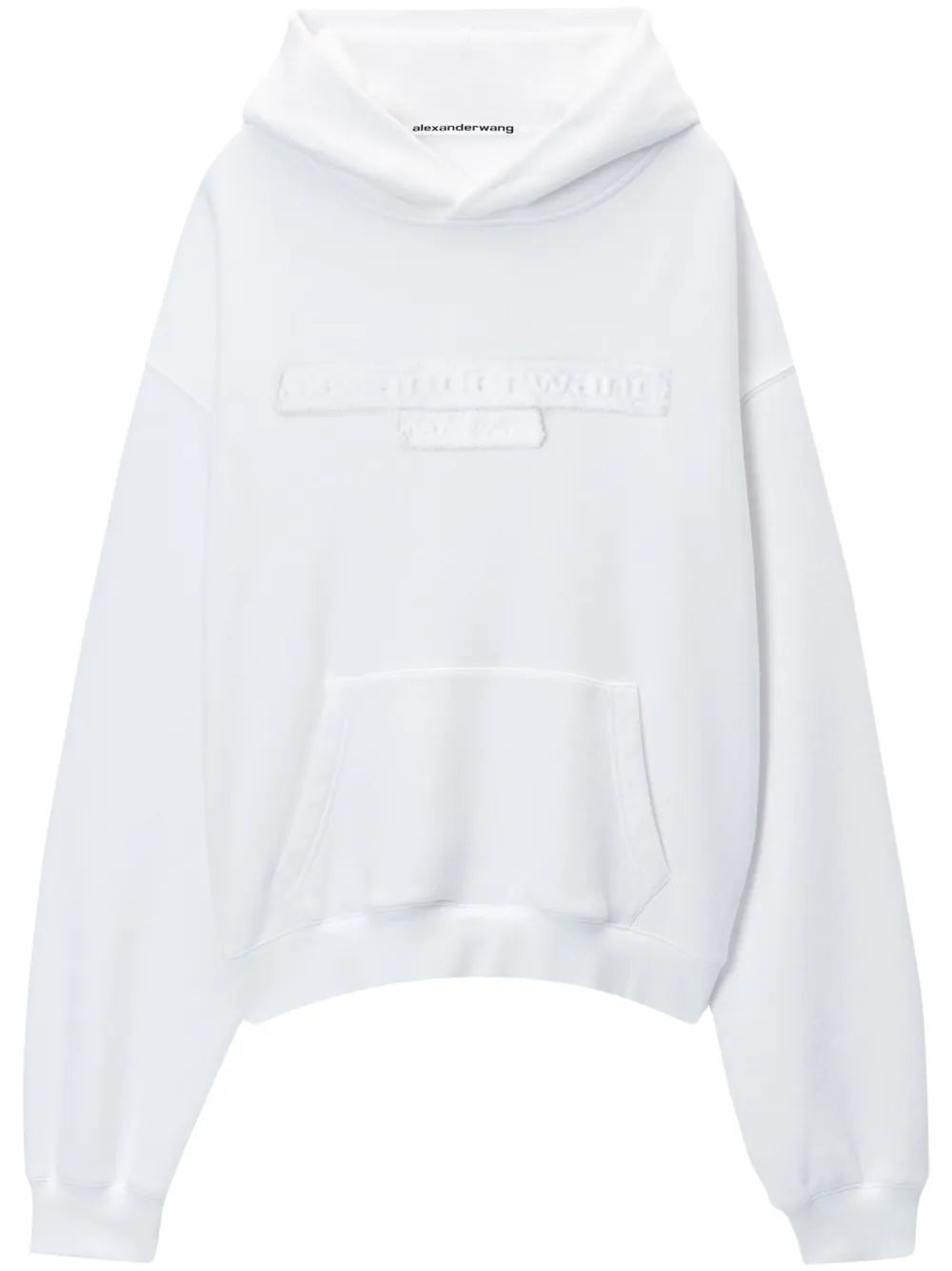 Distressed-Logo Hoodie