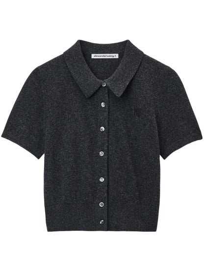 Logo-Embroidered Top