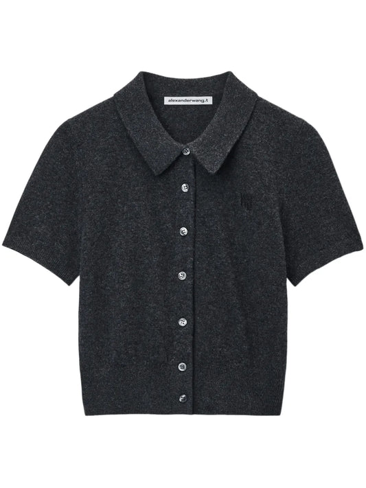 Logo-Embroidered Top