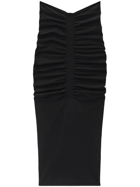 Ruched Maxi Skirt