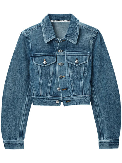 Bonded-Seams Denim Jacket