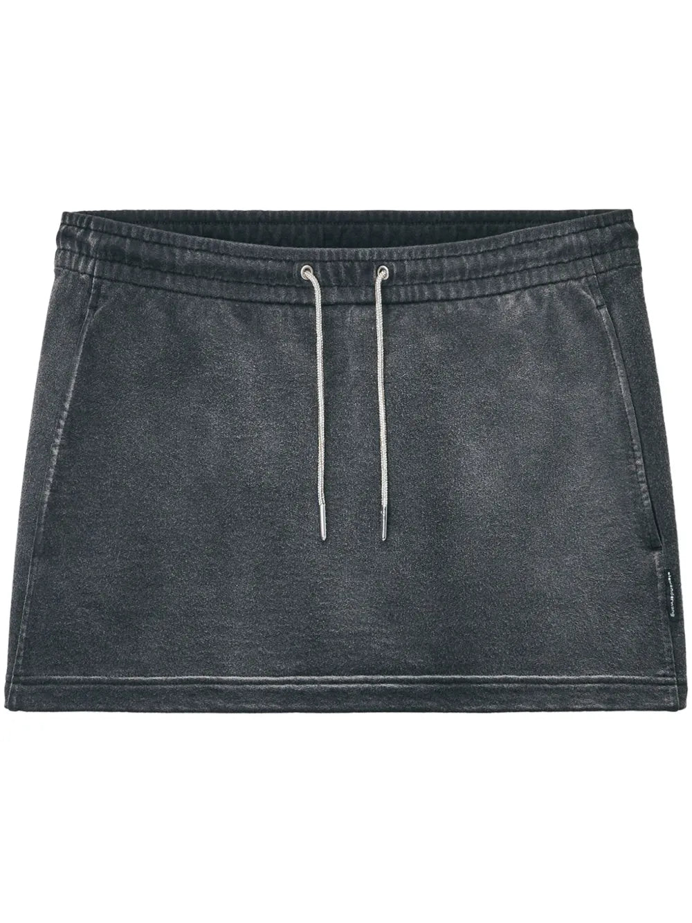 Drawstring-Waist Mini Skirt