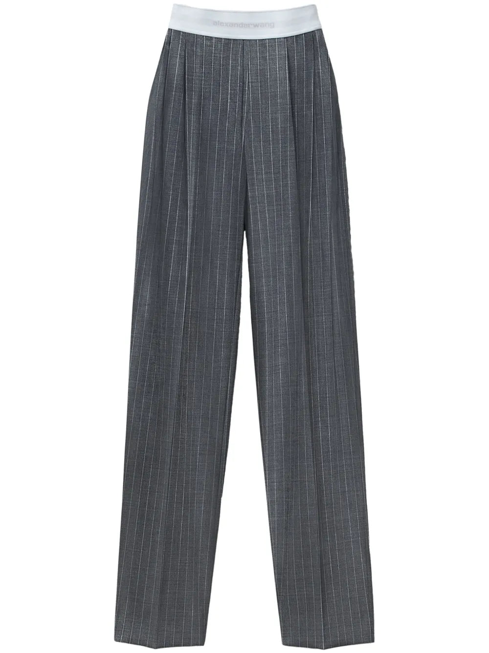 High-Waisted Pleated Trousers