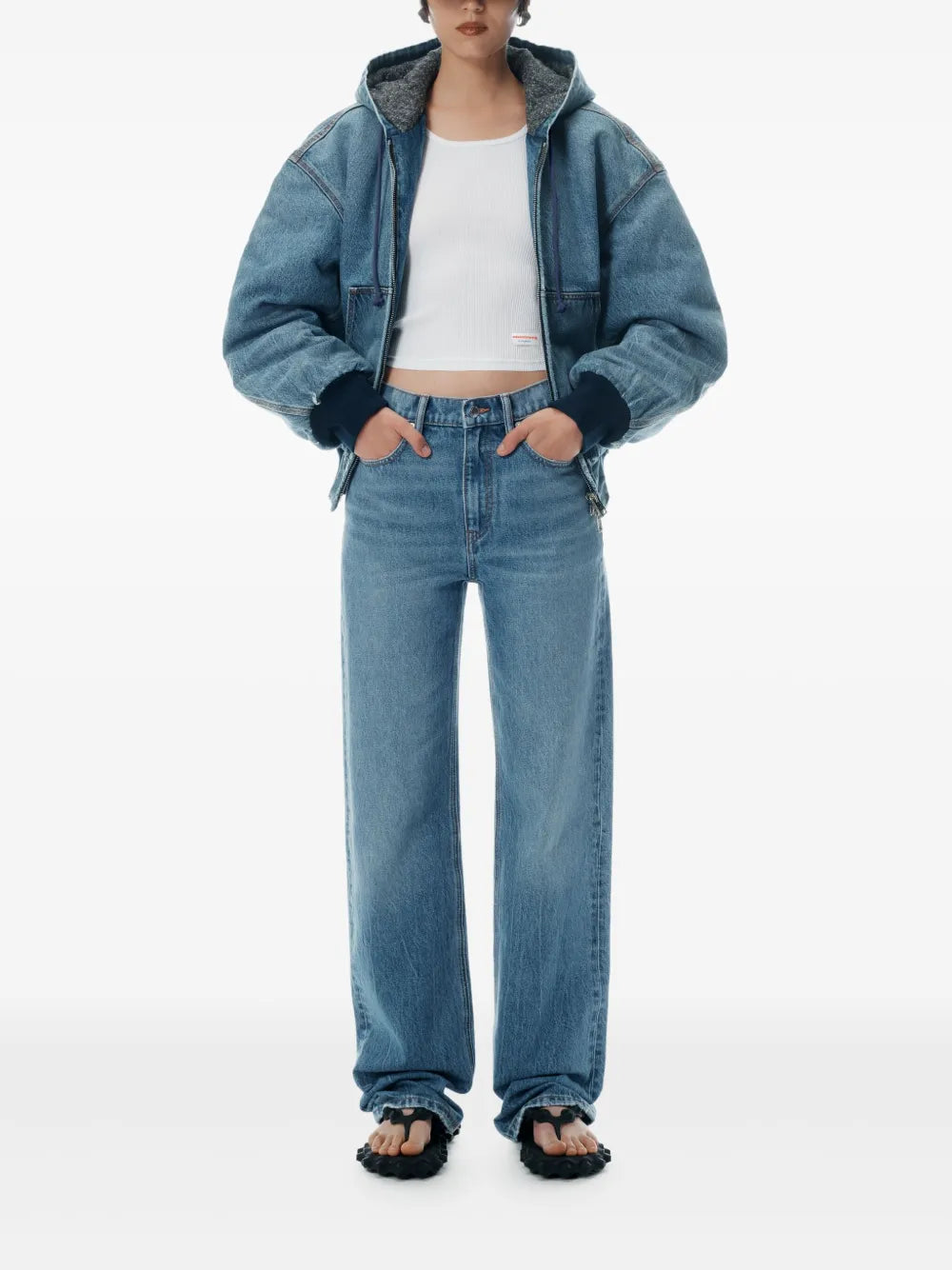 Mid-Rise Straight-Leg Jeans