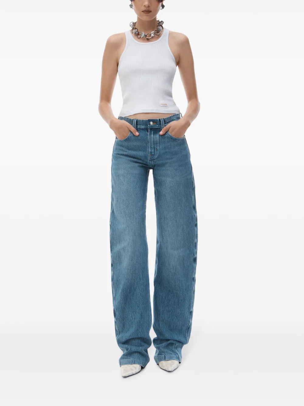 Low-Rise Cotton Jeans