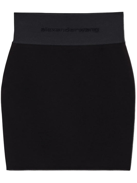 Logo-Waistband Miniskirt