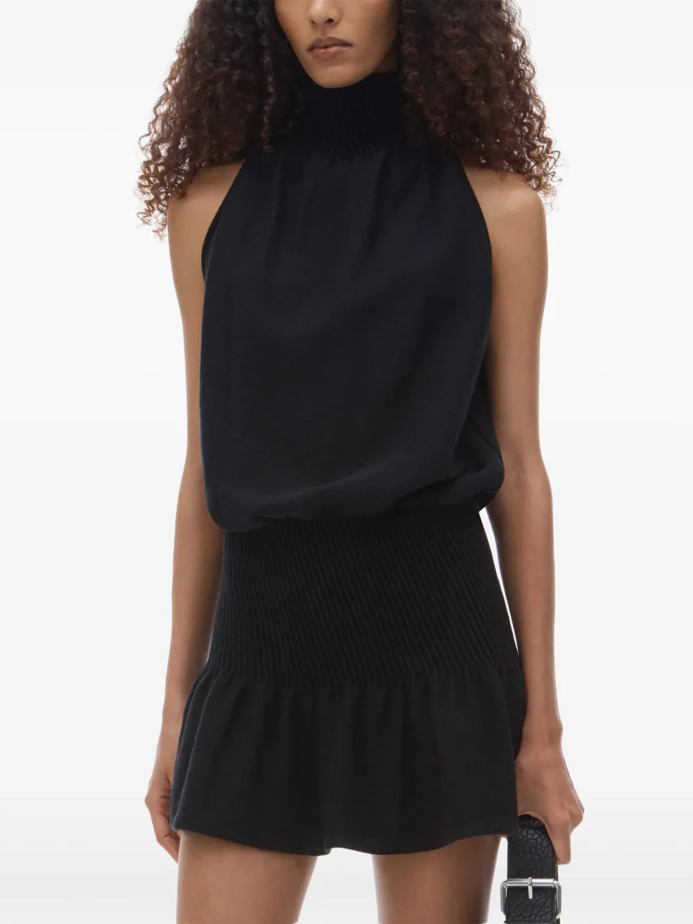 Ruched Halterneck Dress