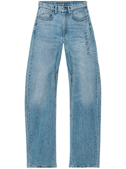 Logo-Embossed Jeans