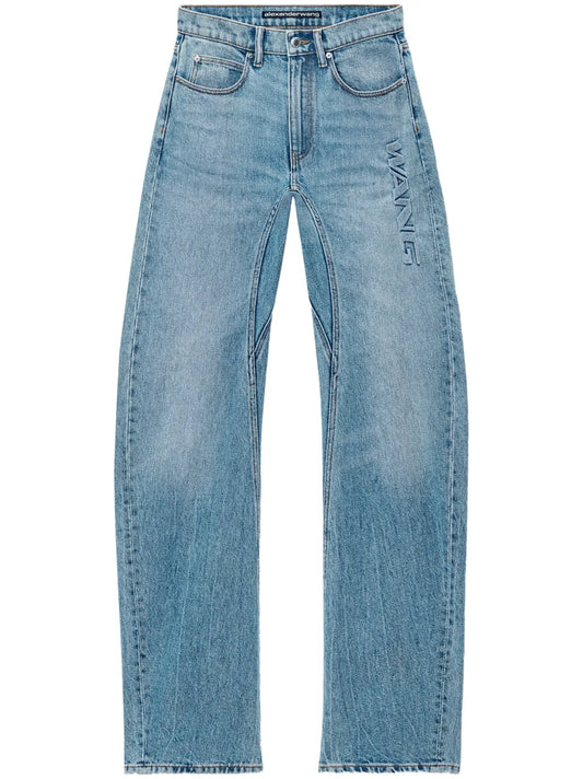 Logo-Embossed Jeans