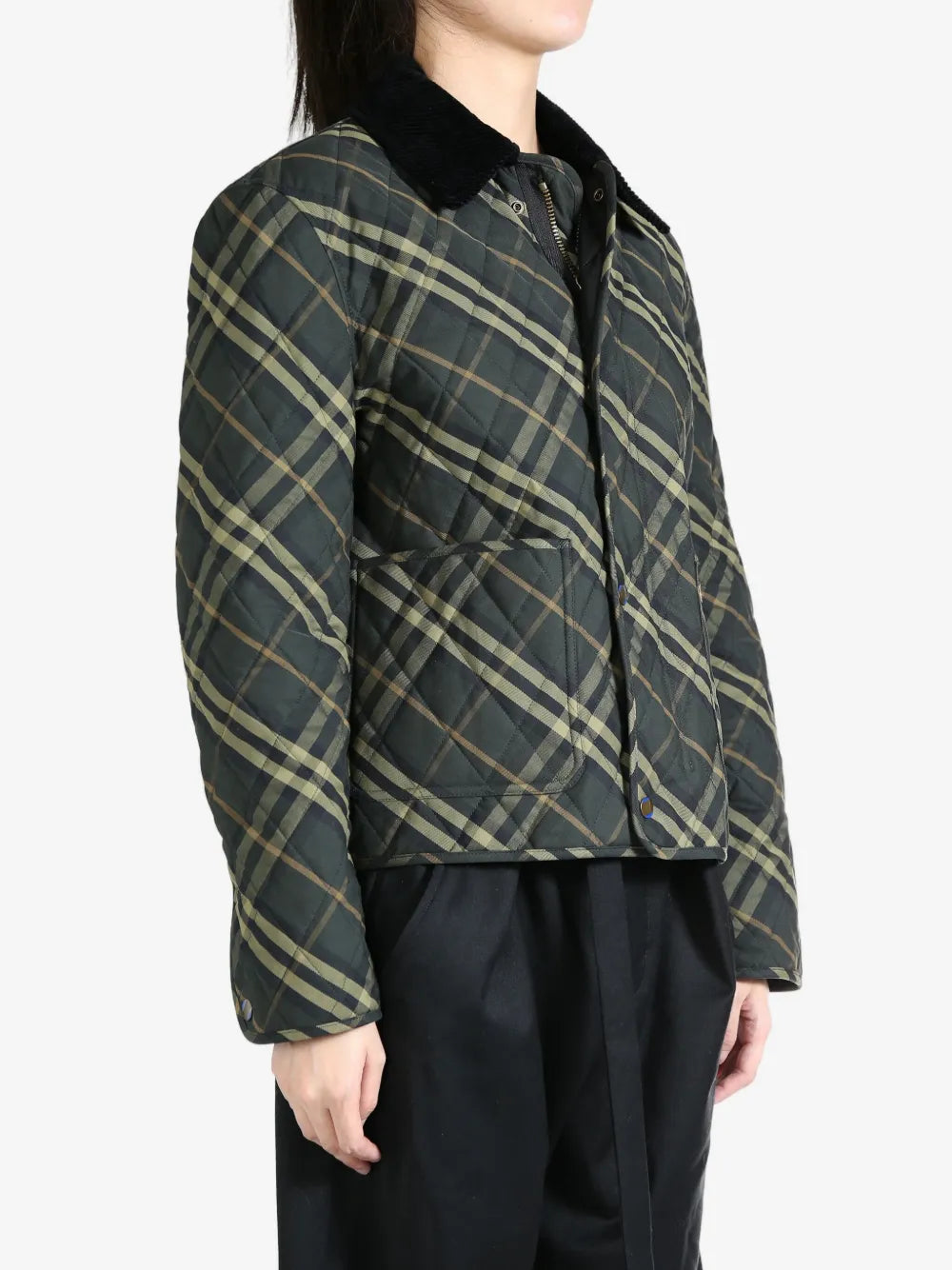 Check-Print Cotton Jacket