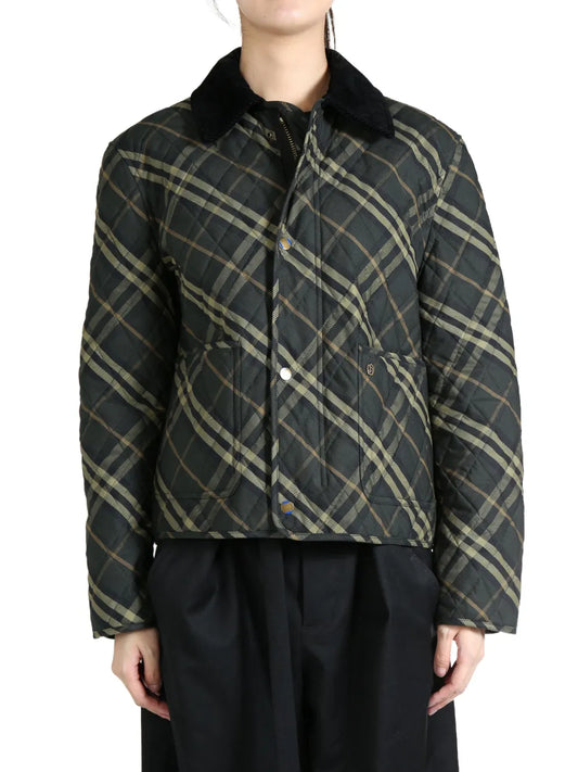 Check-Print Cotton Jacket
