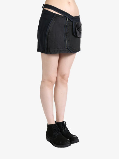 Asymmetric Mini Skirt
