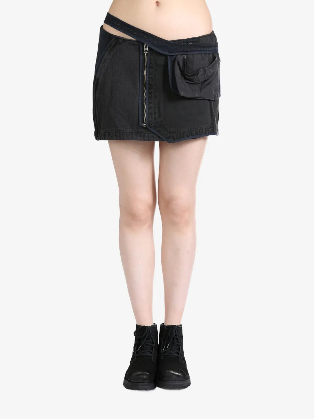 Asymmetric Mini Skirt