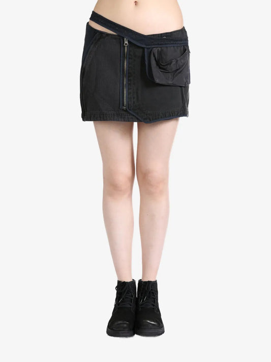 Asymmetric Mini Skirt