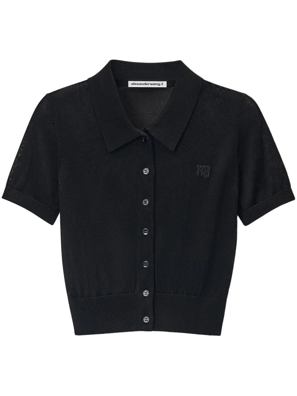 Logo-Embroidered Polo Cardigan