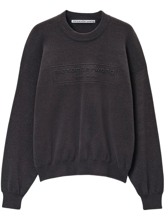 Logo-Embossed Sweater