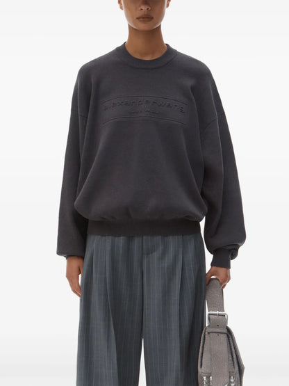Logo-Embossed Sweater
