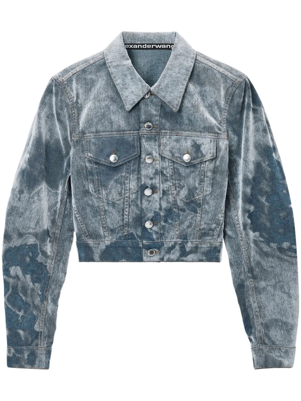 Cloud-Print Trucker Jacket