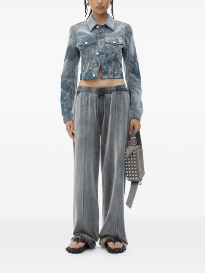 Cloud-Print Trucker Jacket