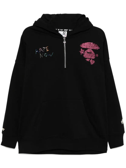 Sequin-Embellishment Hoodie